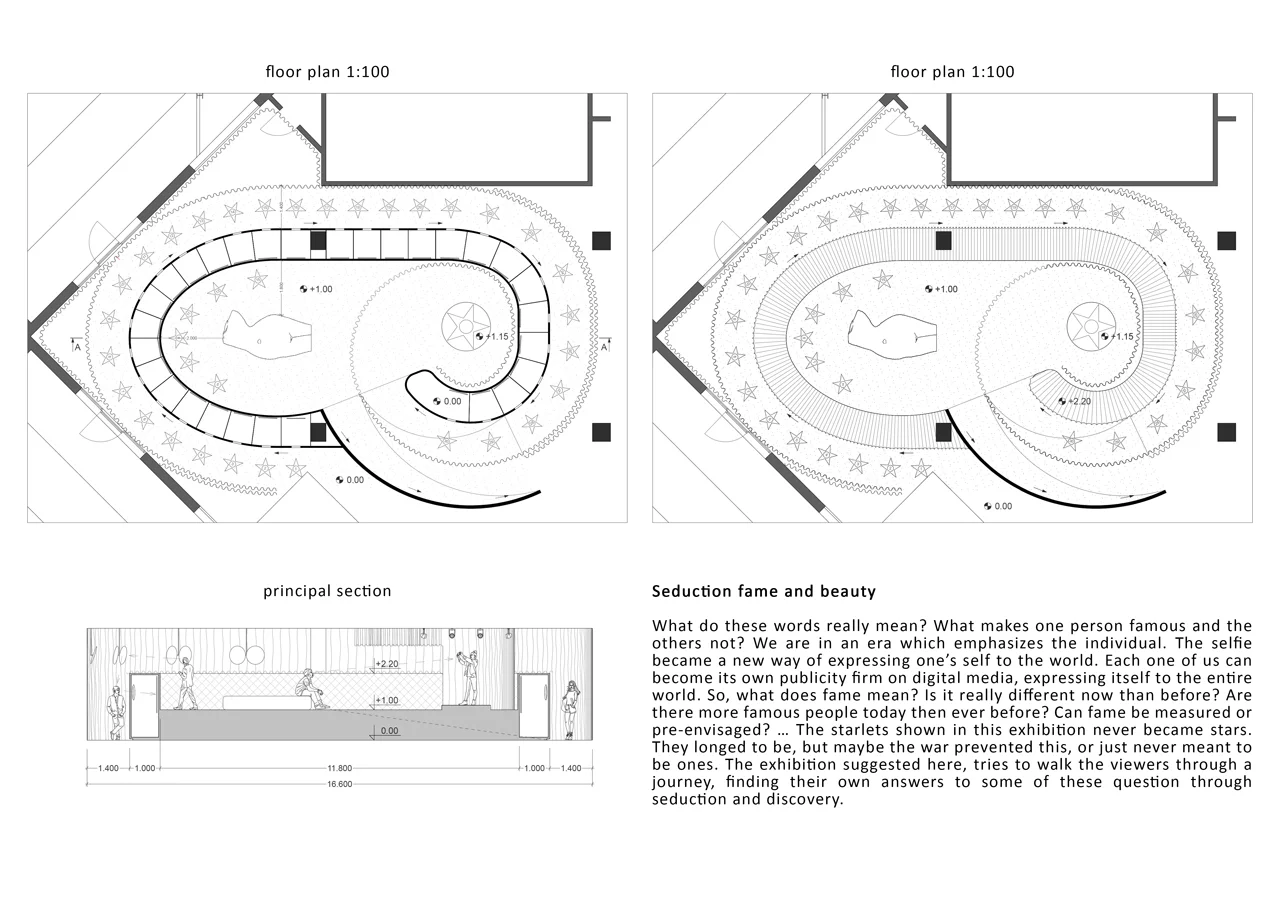 Architectural floor plan showing the arrangement of spaces.
