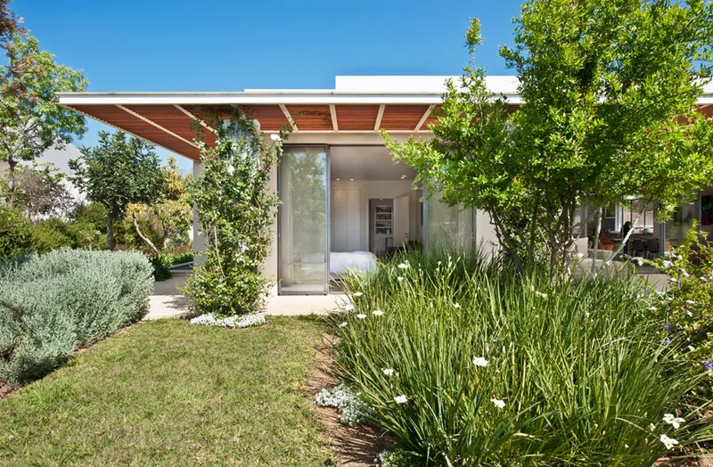 Landscaped garden showing planting and outdoor circulation.