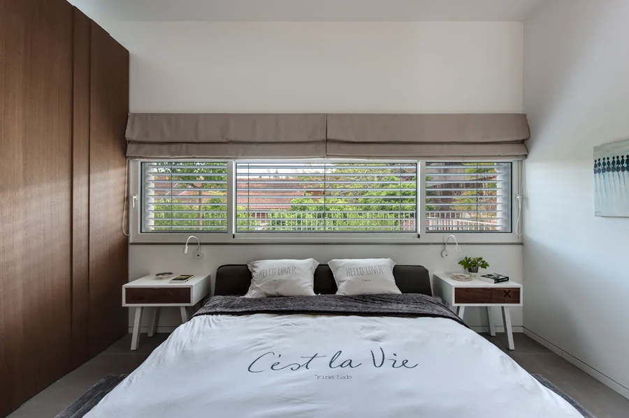 Bedroom showing the bed and surrounding interior finishes.